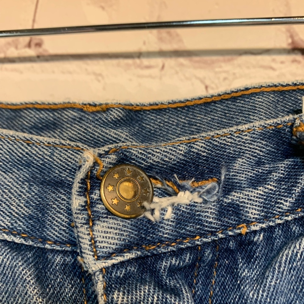 Vintage Skaters Baggy Jean Shorts Size 34 - Picture 3 of 4